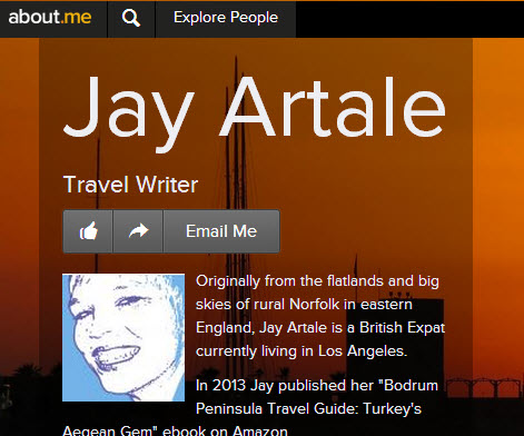 Jay Artale About Me page