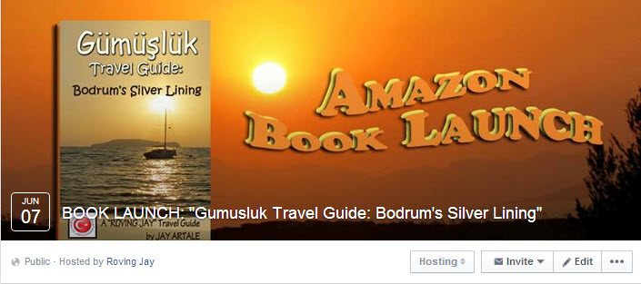 Amazon Book Launch for my Gumusluk Travel Guide