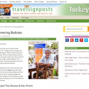 TravelSign Posts Travel Website Hosted Jay Artale's Bodrum Turkey Article