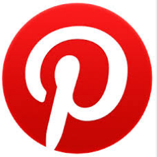 Pinterest Logo red and white