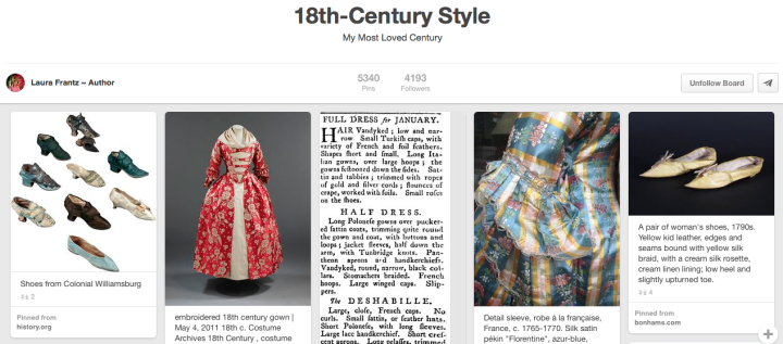 Laura Frantz Pinterest 18th Century Style Jay Artale Social Media