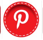 Row of Pinterest Icons Red Social Media Jay Artale