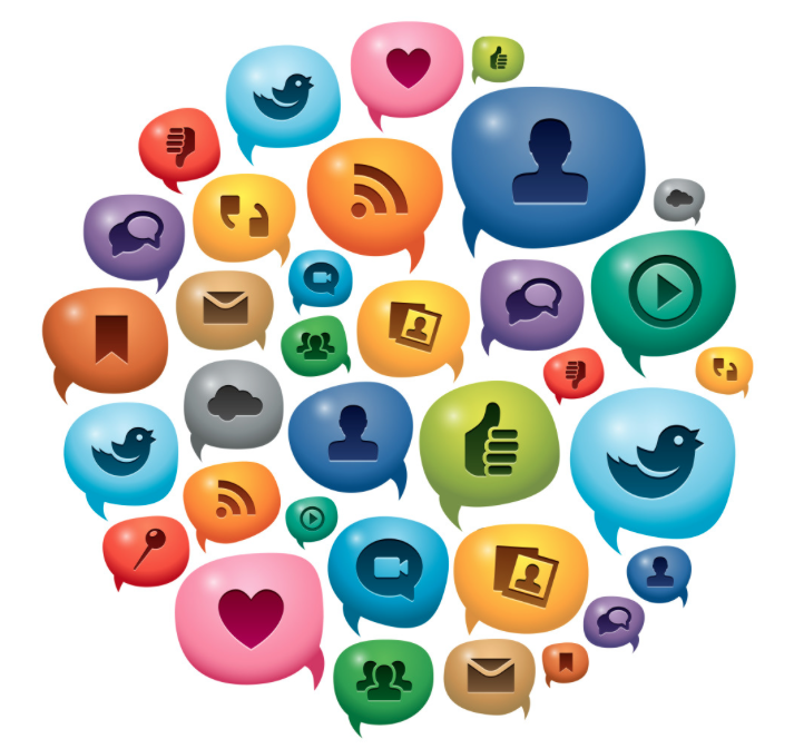 Social Media Icons Cluster 